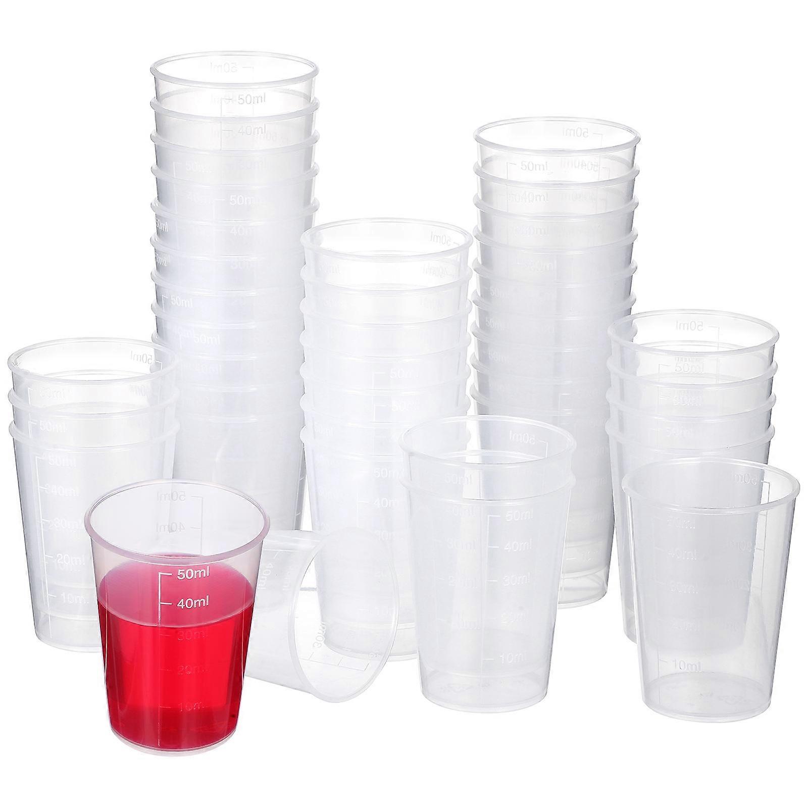 Scale Measuring for Measuring 50Pcs 50Ml Transparent