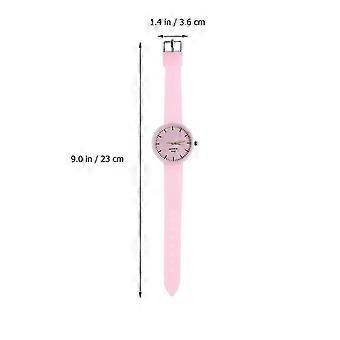 Silicone Watch for Sports with Pink Color