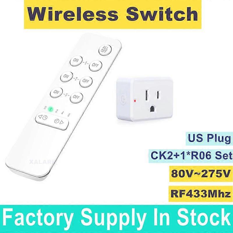 Wireless Motion Activated Outlet 1500W US Socket R06CK2&R06 compatible