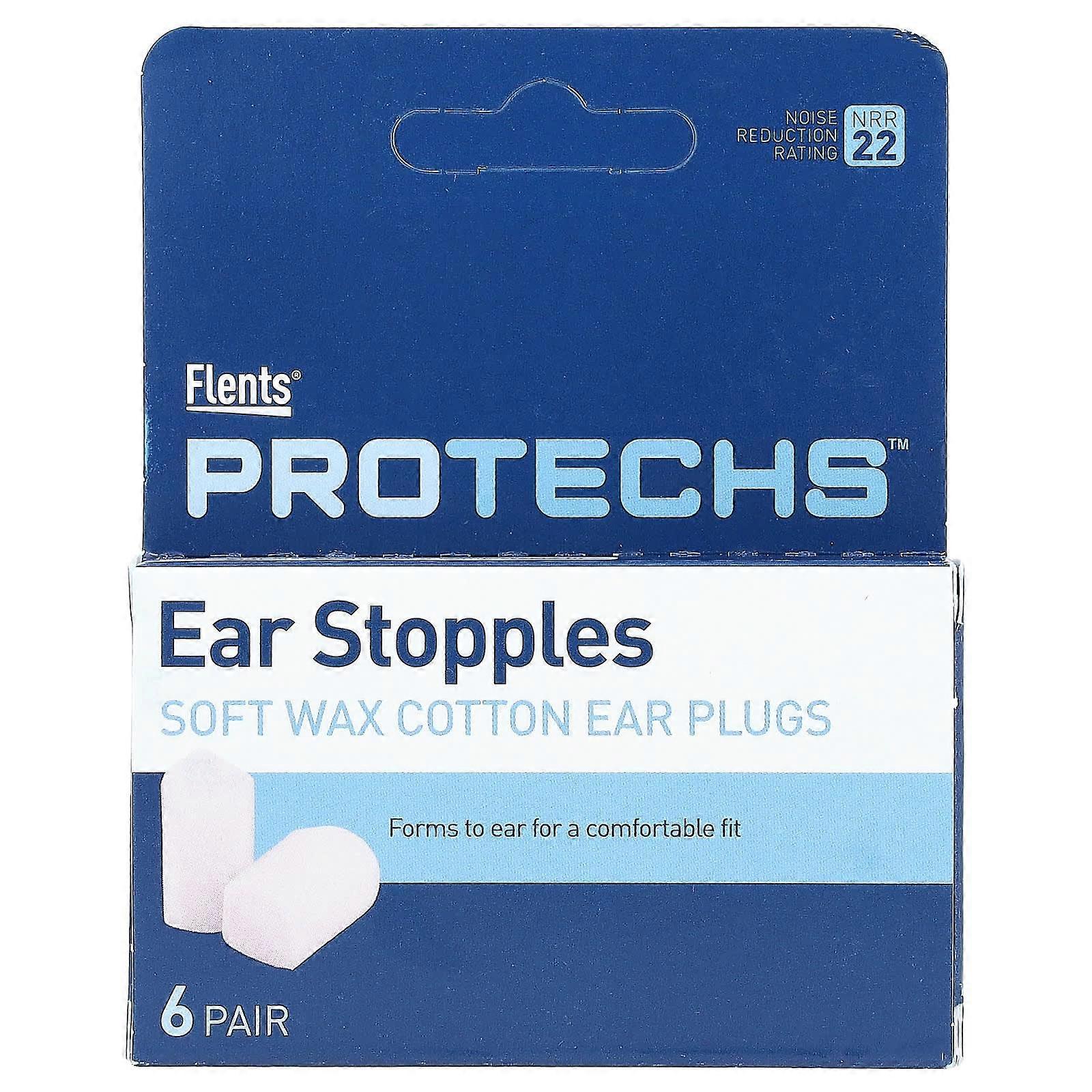Flents, Protechs, Ear Stopples, 6 Pair, 3-Pack