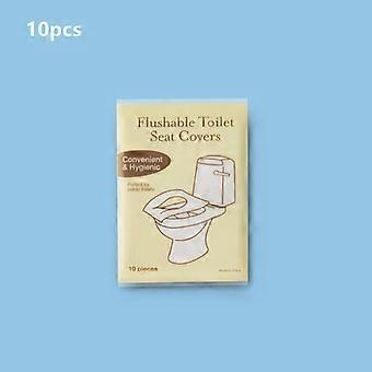 Disposable Toilet Seat Cover Portable Travel Camping Hotel Bathroom Toilet Mat Pads Degradable Soluble Water Toilet Covers Paper