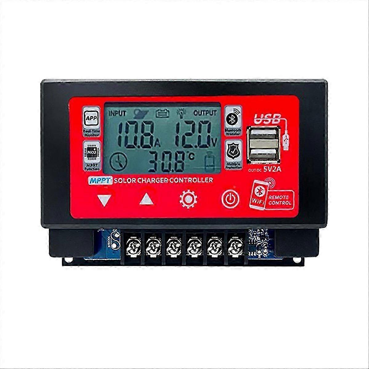 WIFI Bluetooth Solar Charge Controller MPPT Controller 30A