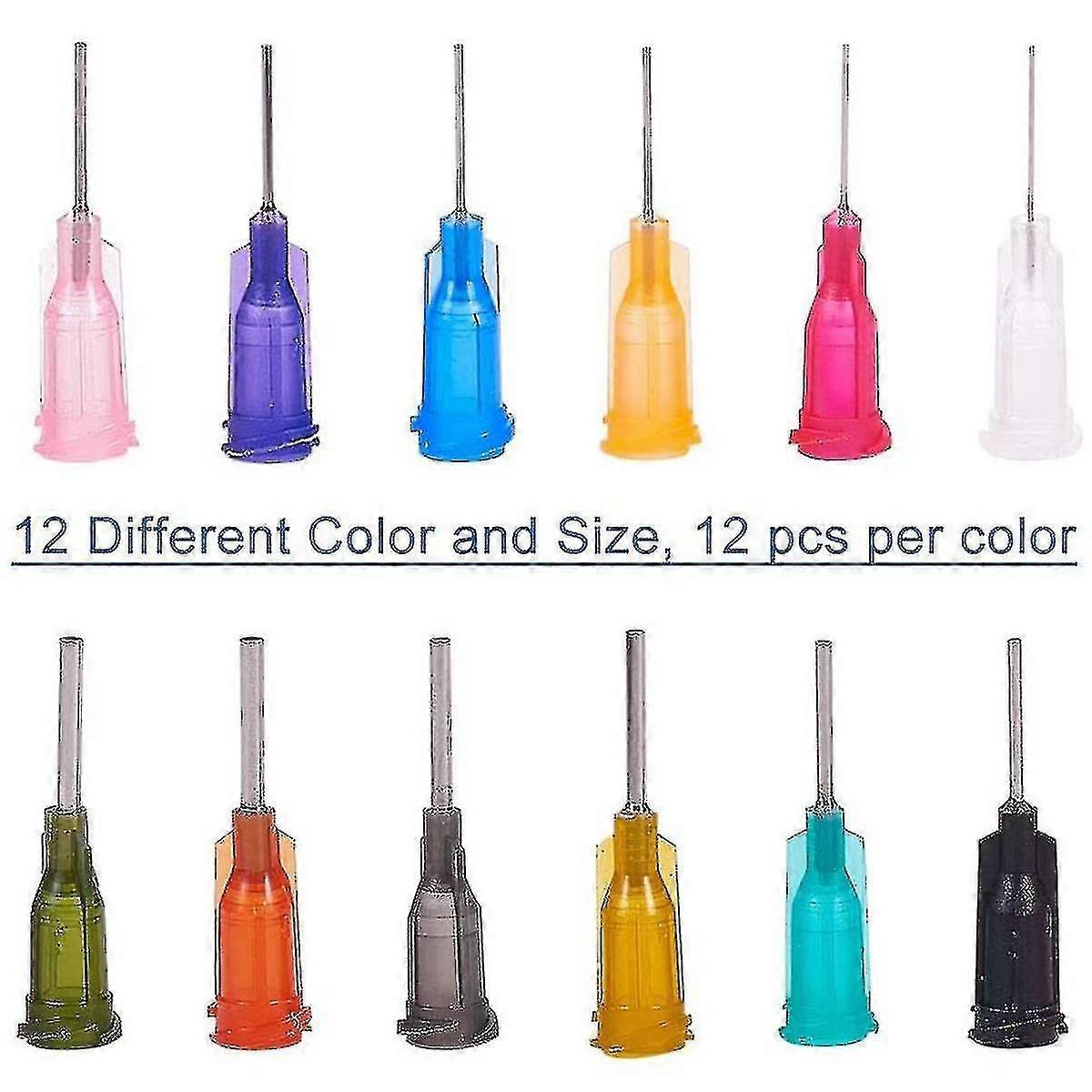 Needle Tip Bottle Glue Applicator Bottle Set Tapered Tips Dispensing