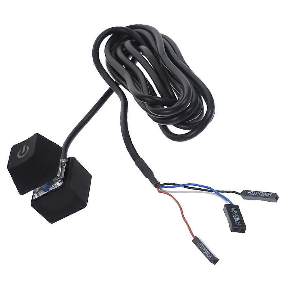 Desktop Computer Power Button Extension Power Supply Cable PC Power Button Cable