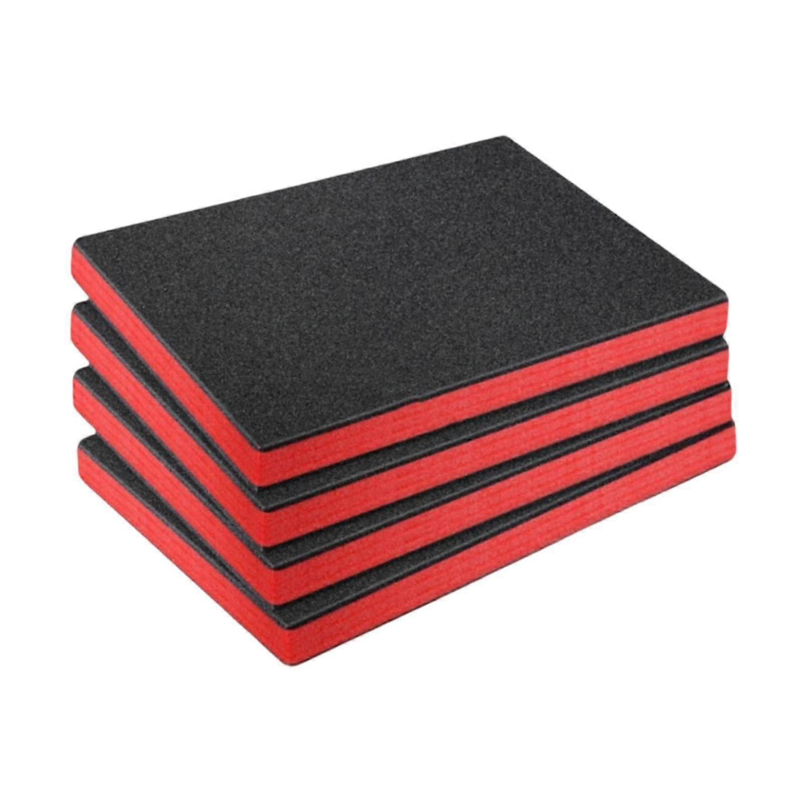 4 Pieces Tool Box Foam Inserts Storage Box Inserts Professional Packing Foam