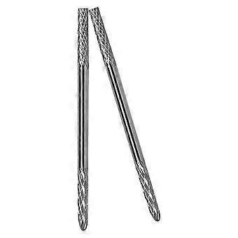 Nail Drill Bits Tungsten Carbide Polishing Tool for Manicure 2Pcs Silver