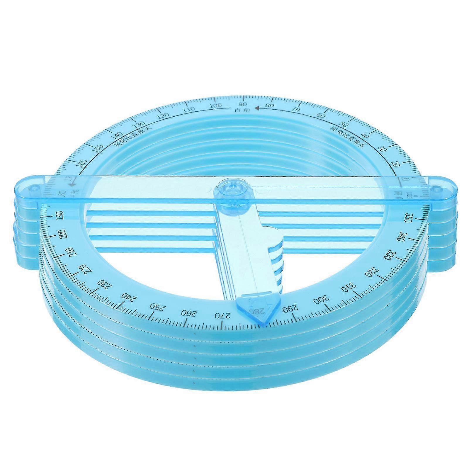 Swing Arm Protractor 5Pcs Circular compatible with Engineering and Office Drawing