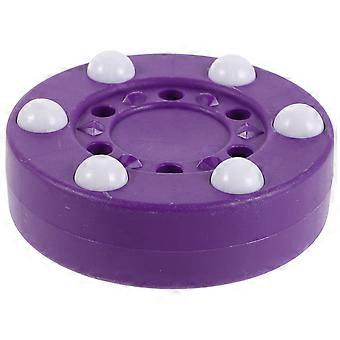 Rollerhockeypuck - Professionell inline-hockeypuck för väg- och inomhusträning, 6-pärlors plastpuck för gatuträning, Passningsbyggare,