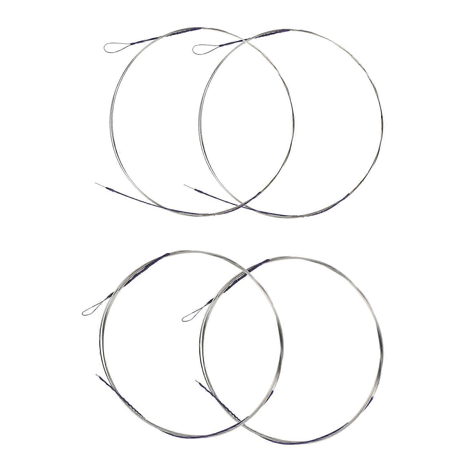 4pcs Professional Erhu Strings Music Wire Sturdy Strings Erhu Strings (Assorted Color)
