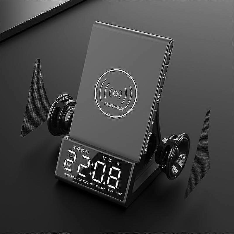 2025 Suitable Clock Bluetooth LED Phone Holder