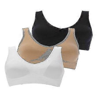 2026 3 Pack (tm) - The Ultimate Comfort Bra. Seamless Support Comfort Sport