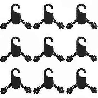Durable Dog Clothes Hangers with Hooks, 10 Pcs Pet Wardrobe Apparel Hangers
