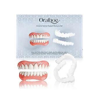 Oralhoe Denture Cosmetic Set, Dental Cosmetic Set To Enhance Smile Appearance Comfortable Material