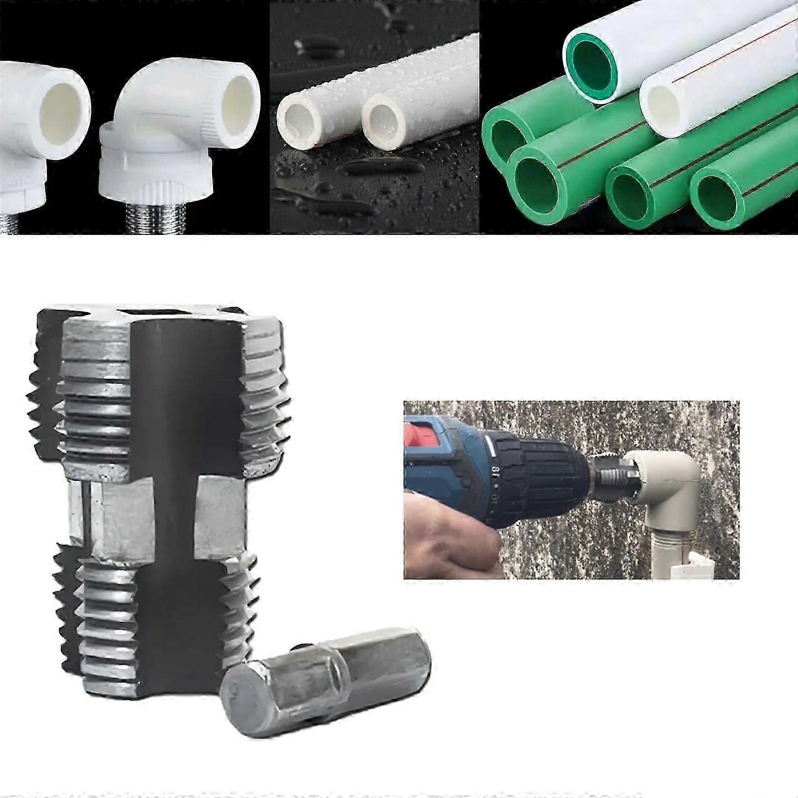PVC Plastic Pipe Thread Opener 4/6 Points PPR Internal Tapered Thread Tap