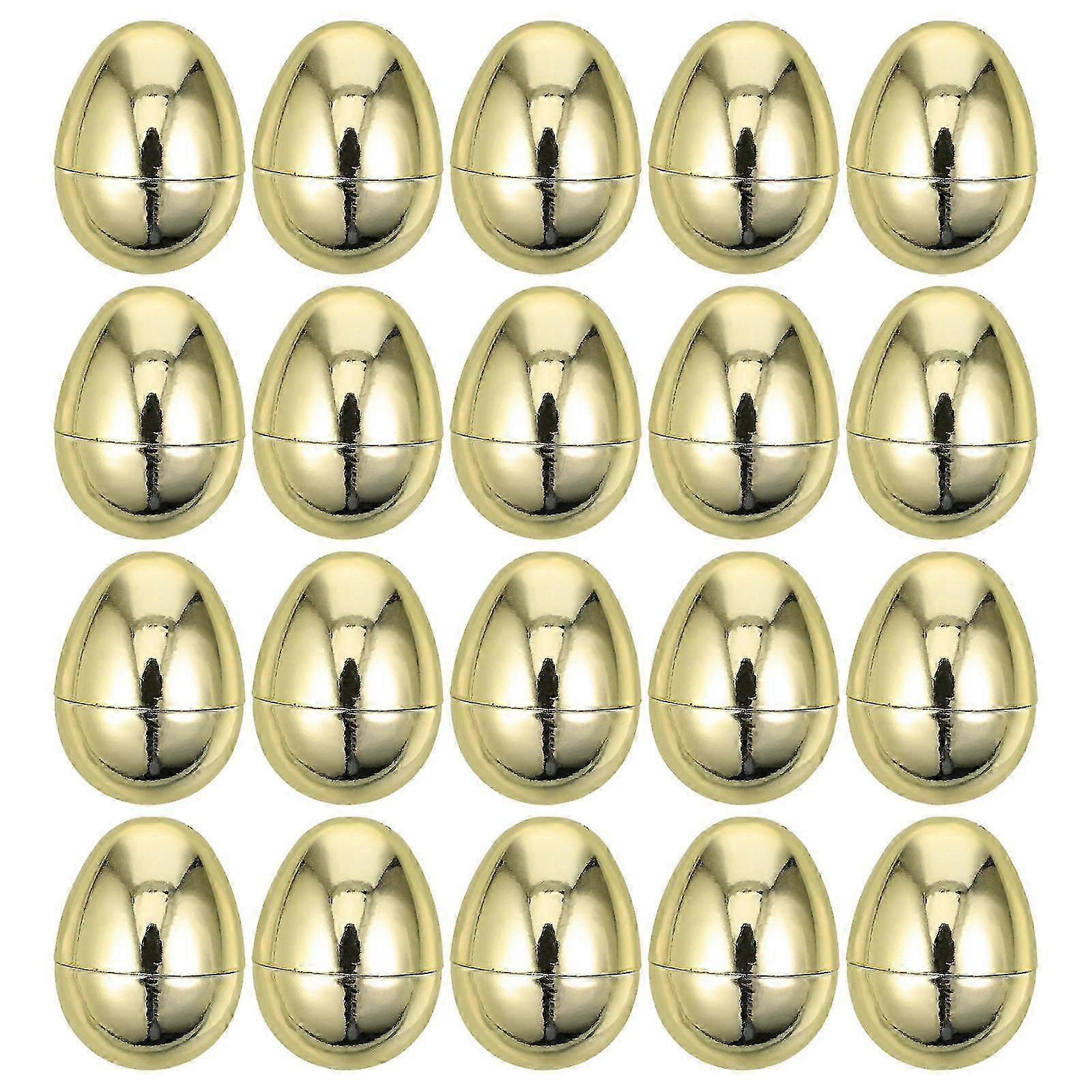 30pcs Refillable Plastic Easter Eggs Openable for Party Festive Decor Use