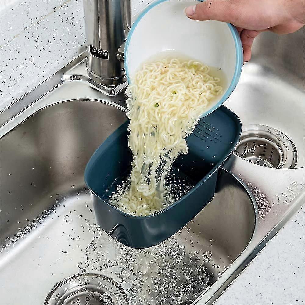 Sink Filter Strainer Drain Basket, Multifunctional Saddle Mesh Filter, Kitchen Garbage 26-27s