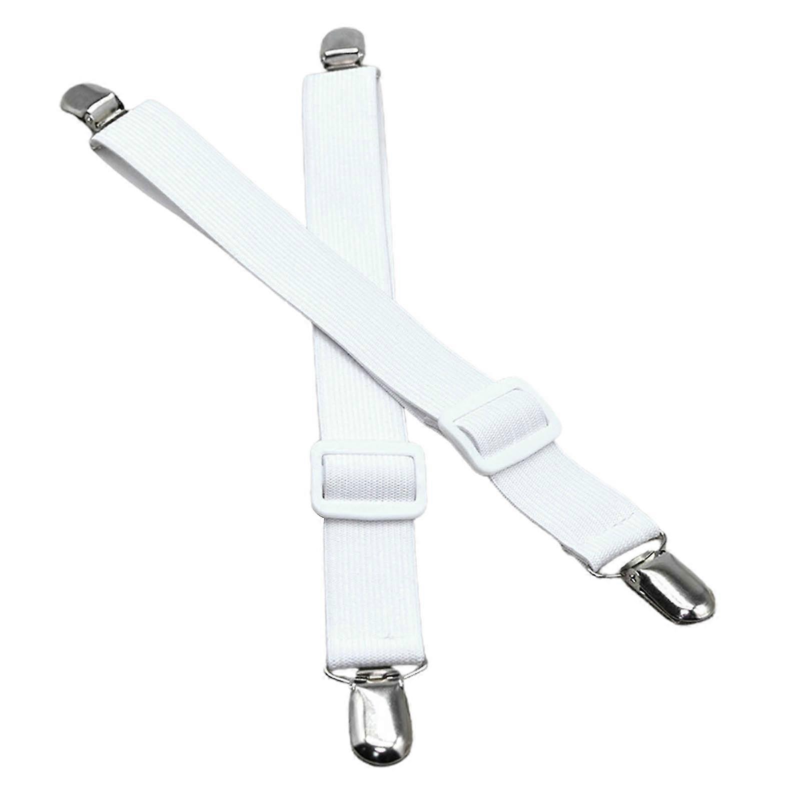 Table Cloth Holder Clips 2 Pcs, Hidden Strap Adjustable Fasteners