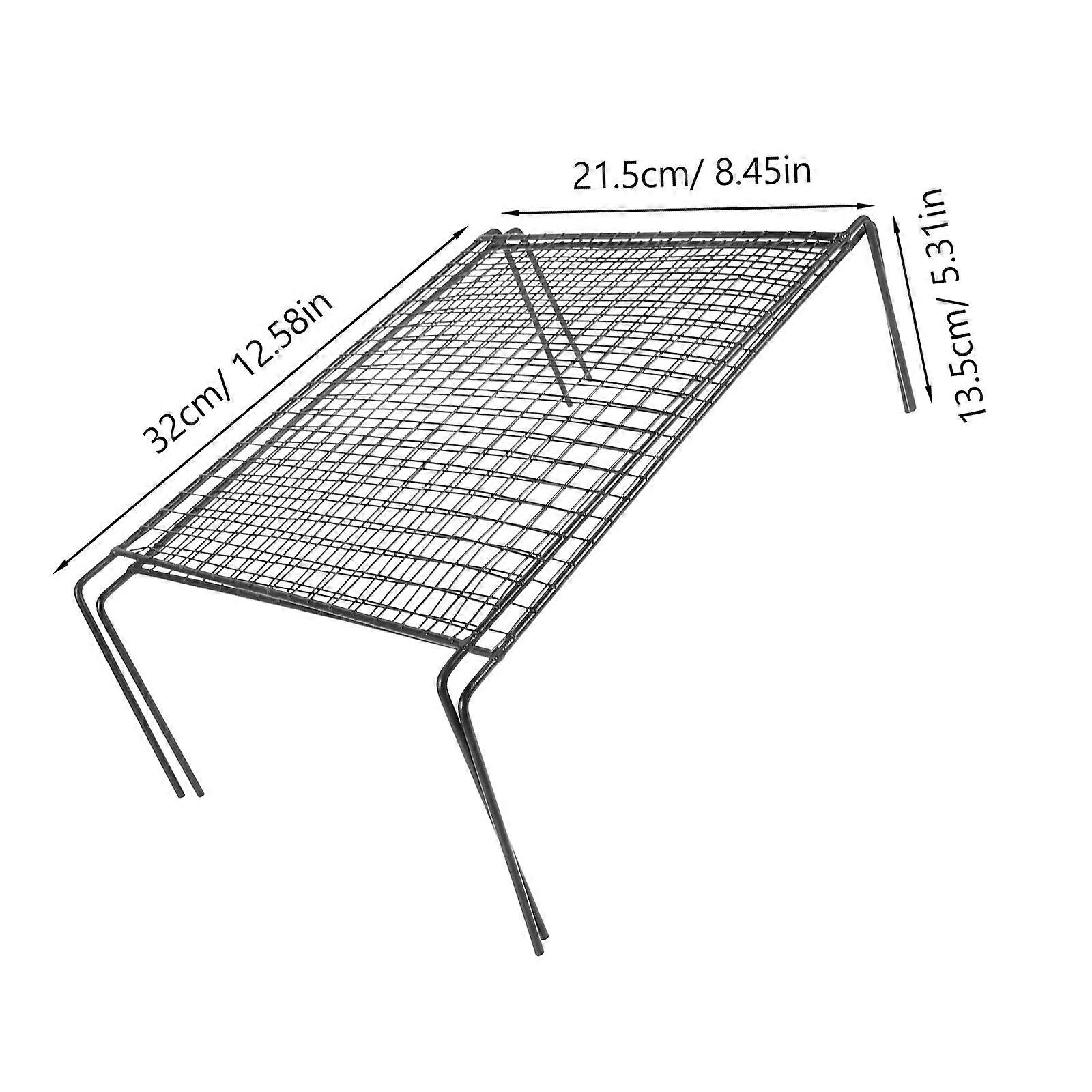 Kitchen Organizer Rack Wire Shelf for Cabinet Storage 2Pcs