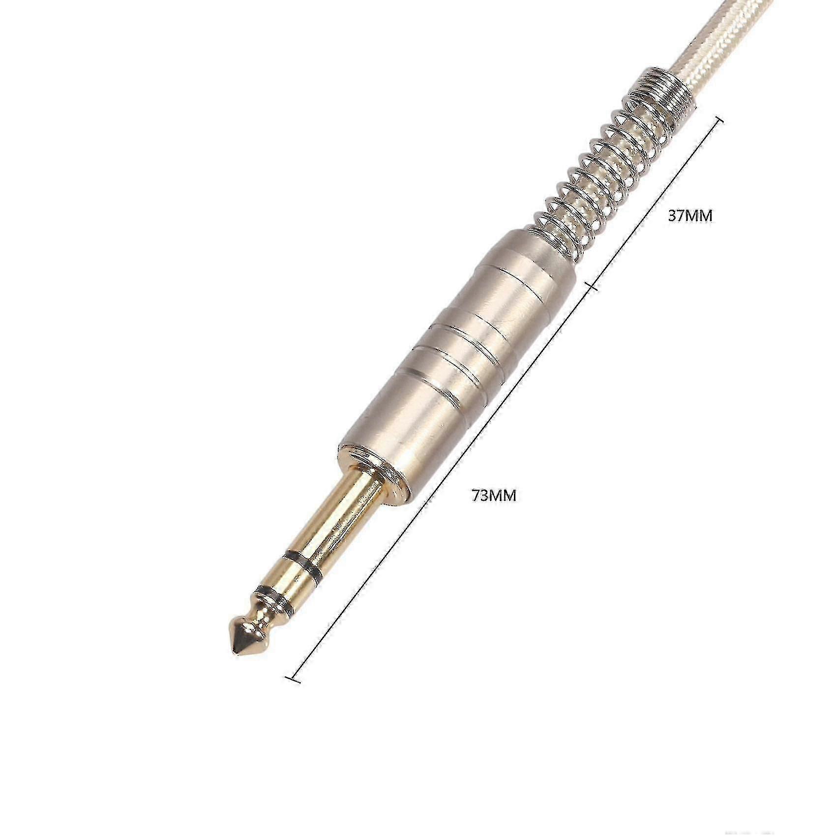 2pcs 3m Angled TRS Guitar/Bass Cable