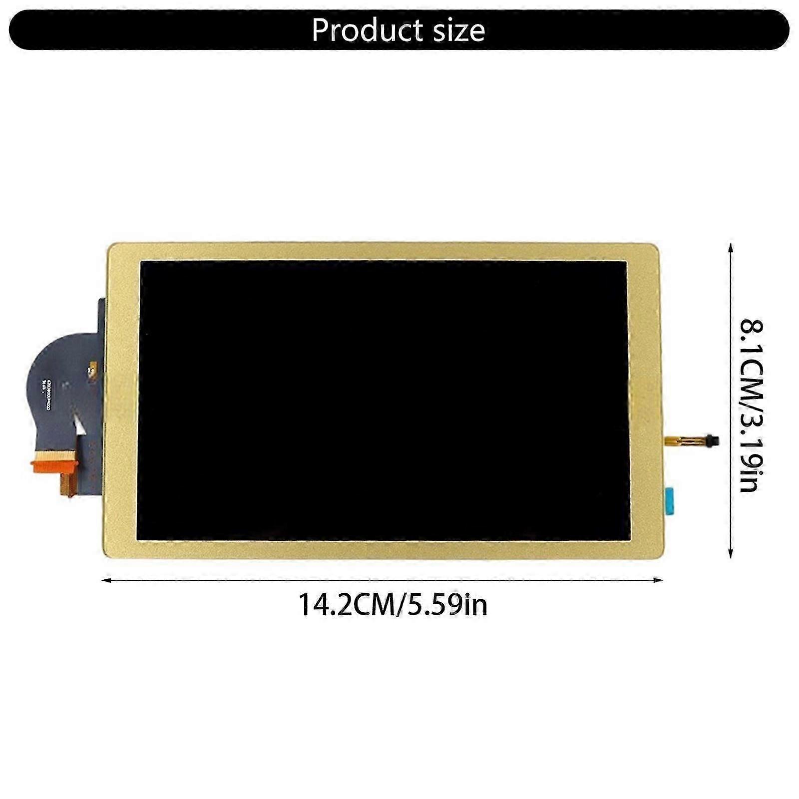 Yellow Full Assembly Replacement LCD Touch Screen for Switch Lite, Scratch Resistant, Optimizes Viewing Angle for Better Visual Experience