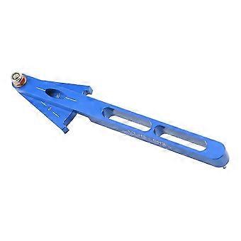 Indicatore di usura della catena della bici Controllore della catena della bicicletta multifunzionale Calibro di misurazione Strumento per catena della bici in lega di alluminio Blu