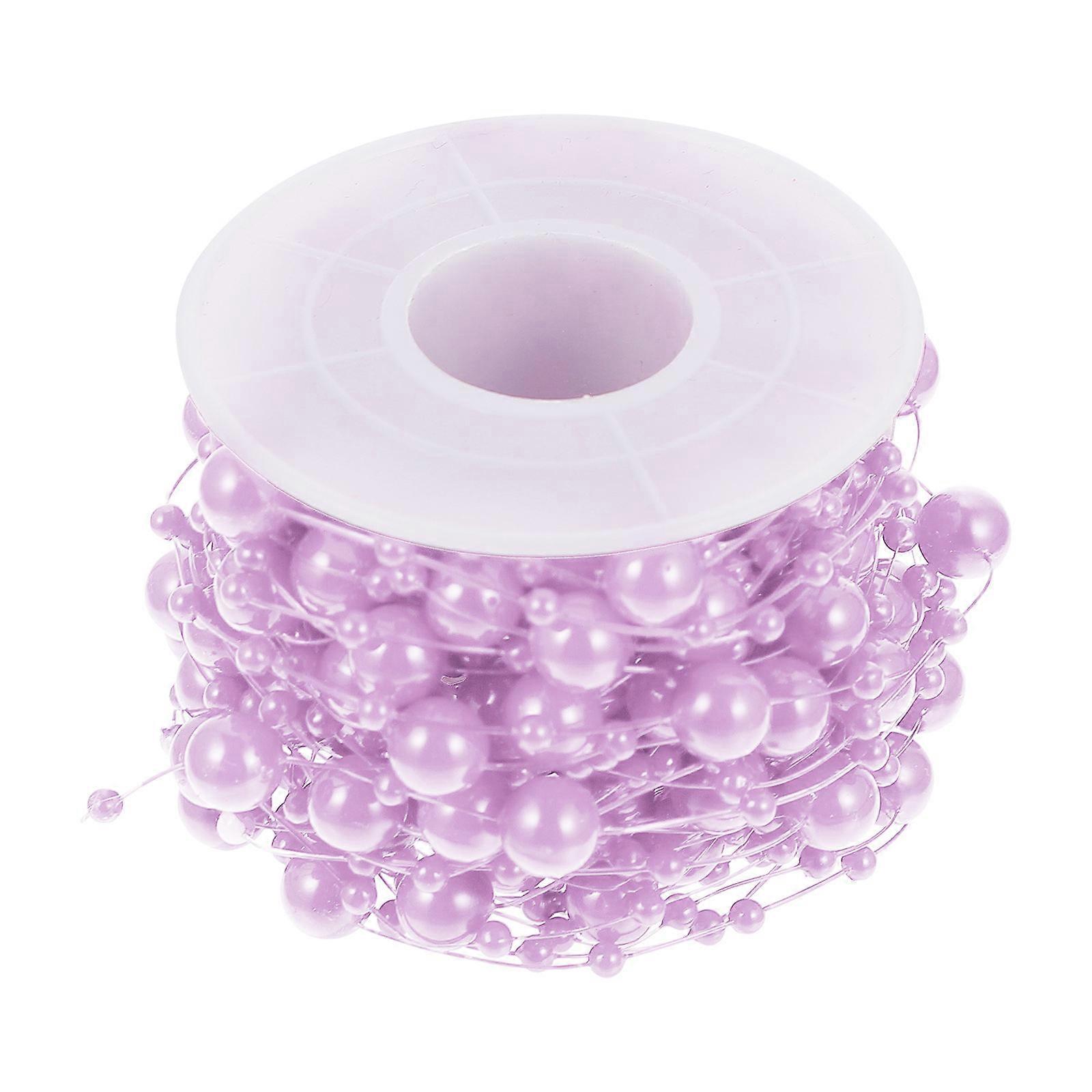 Pearl Bead Chain for Decor 1 Roll DIY Bead String Accessory