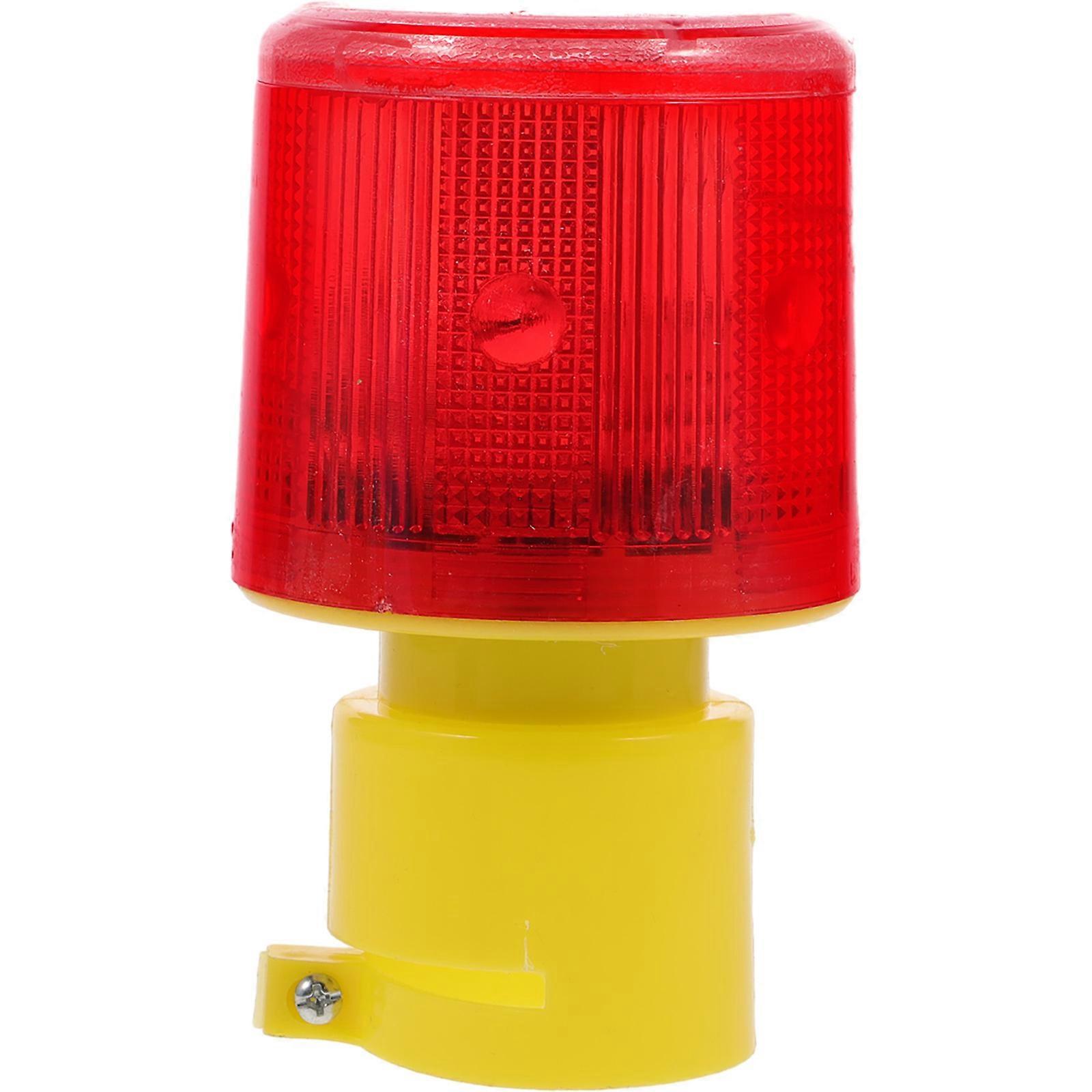 Red Solar Powered Traffic Strobe Warning Lights for Safety