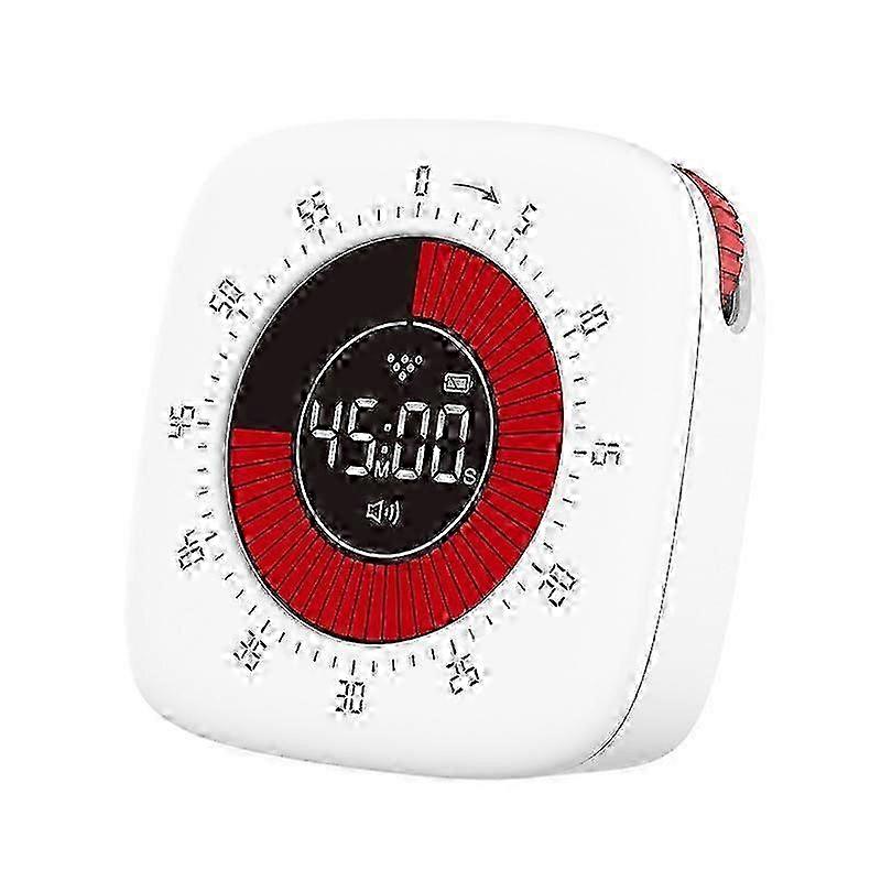 Rechargeable visual timer with improved 60 minutes countdown and countdown timer for kids learning kitchen cooking office