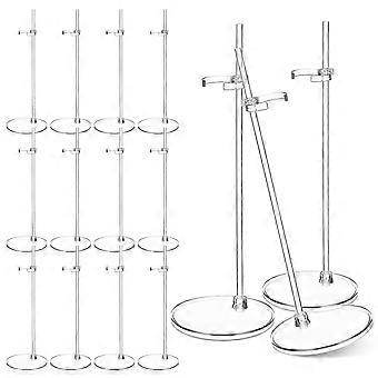 15pcs Clear Doll Stands for Display Figures Dolls Stable Plastic Holders for Crafts Collections