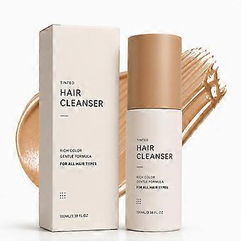 Semi-permanent hair dye shampoo, dye and care in one, plant-based gentle cleansing shampoo to cover gray hair