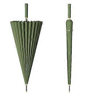 Large Automatic Umbrella Deep Green with ExtraLarge Rain Coverage, Double Reinforced Frame and Long Handle
