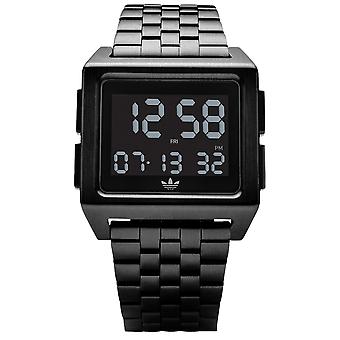 Adidas archive_m1 Quartz Digital Man Watch with Z01001-00 Stainless Steel Bracelet