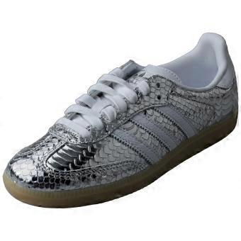 adidas Samba Og Womens Fashion Trainers in Silver White