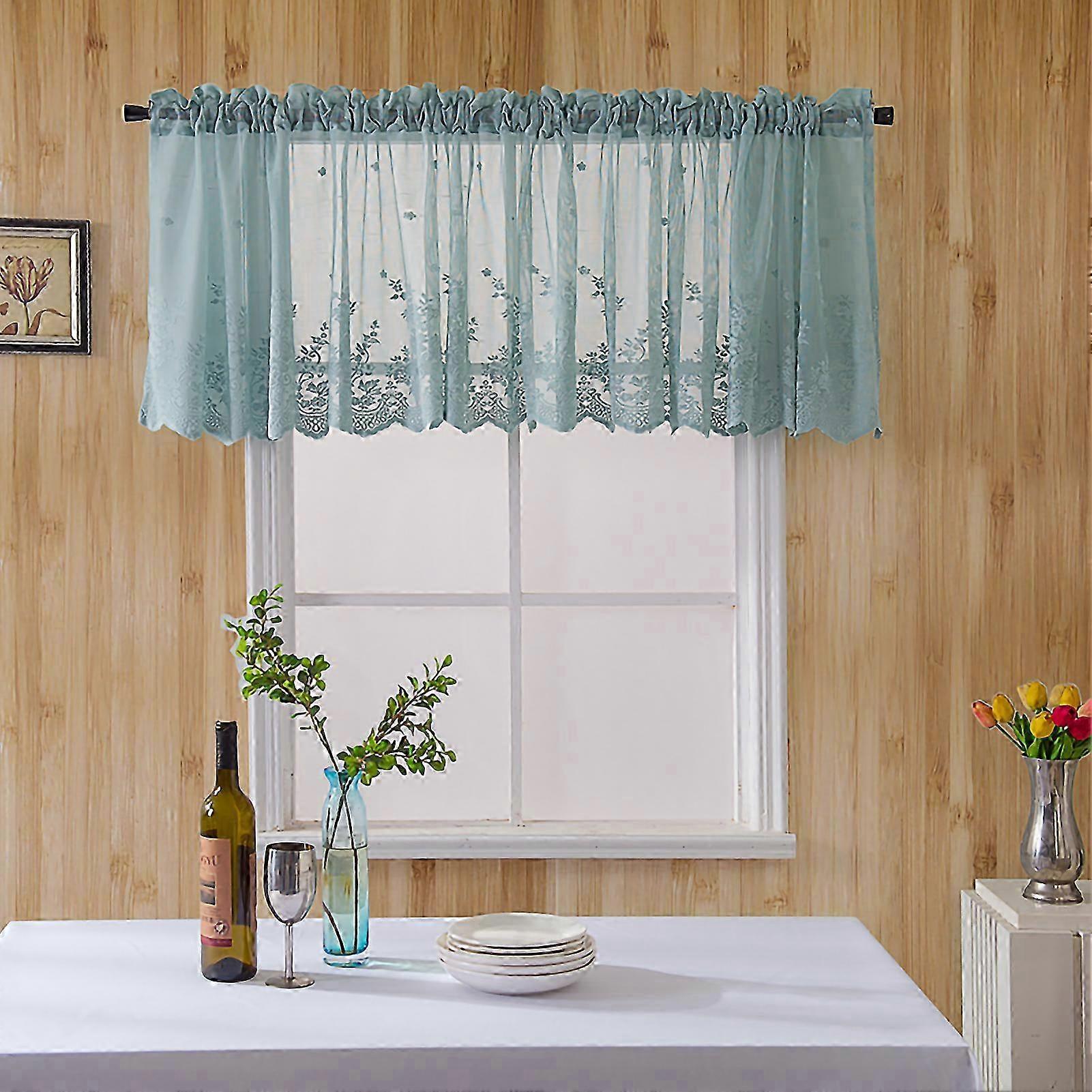 Short Tiered Polyester Blackout Valance