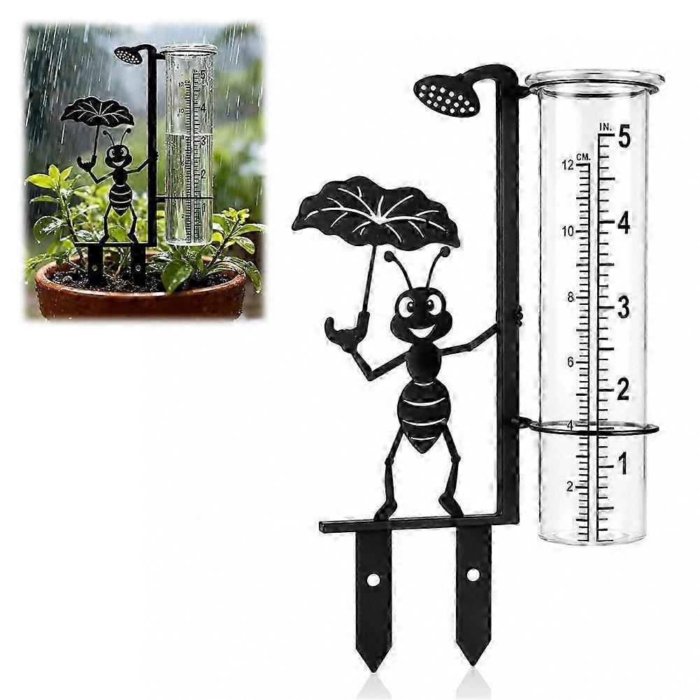 Compact Dual-Scale Rain Gauge Stake