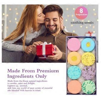 Pastilhas de óleo essencial MultiScent para banho, discos aromáticos calmantes, caixa delicada para presente, tratamento relaxante para o banho diário.