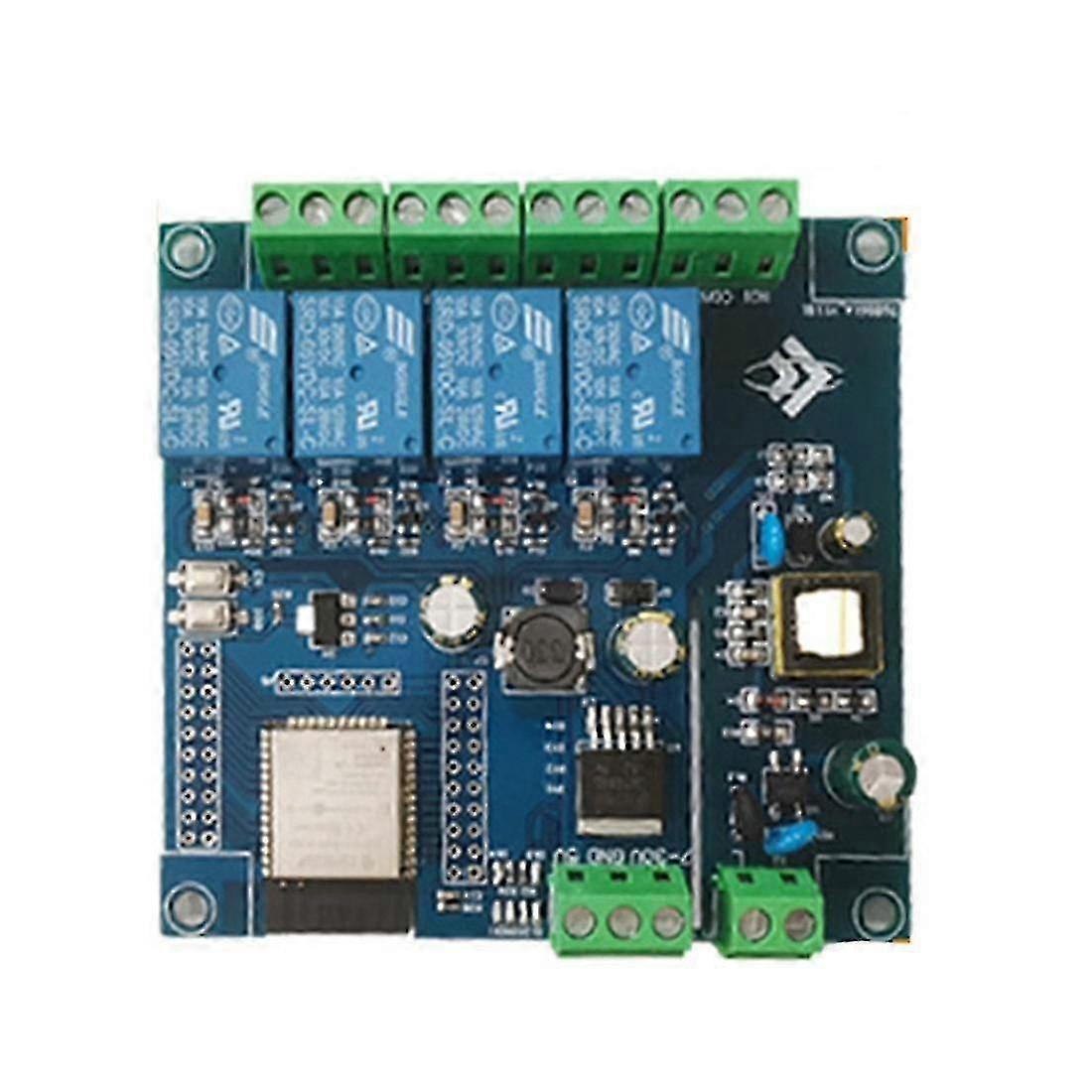 ESP32 Relay Four Channel Remote Control PC+Metal Material Remote Control Relay Module
