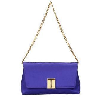 Tom Ford Purple Satin Clutch Bag