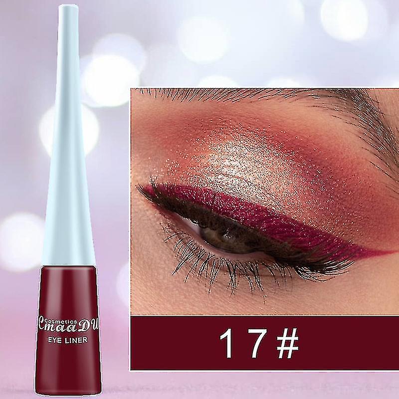 Neon Colorful Liquid Eyeliner White Blue Waterproof Long Lasting Matte Eye Liner