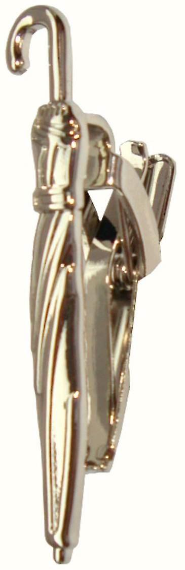 Bassin and Brown Umbrella Tie Bar - Silver