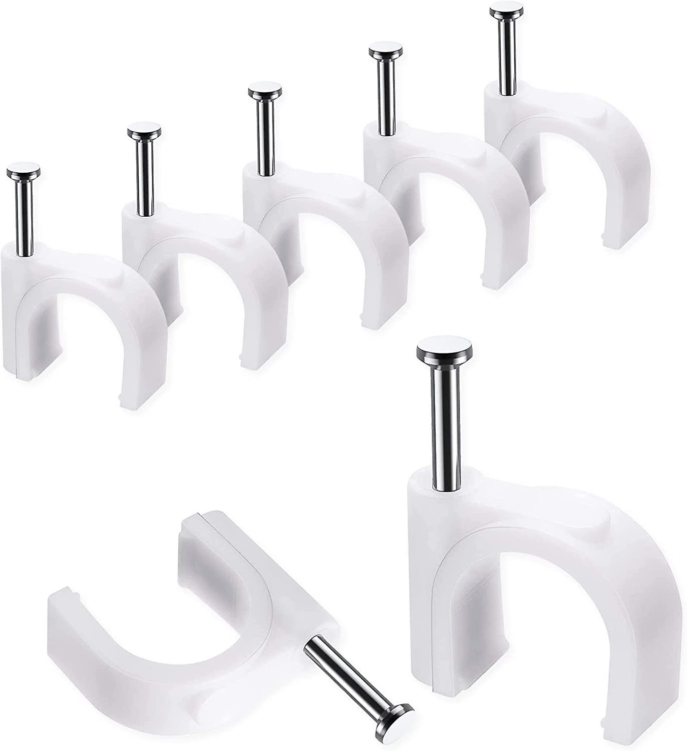 400 Pack Strong And Durable Round Cable Clips 10mm Cable Tidy