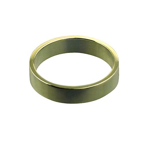 9ct Gold 4mm plain flat Wedding Ring Size P
