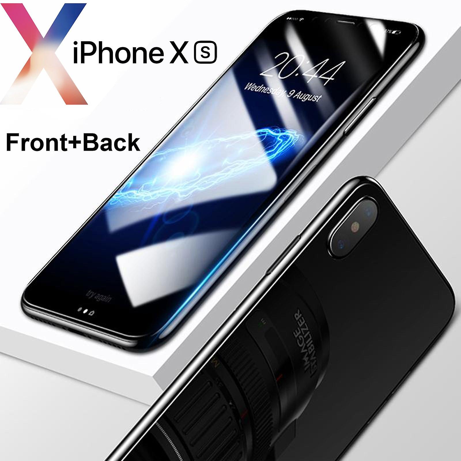 Anti-scratch 4h Pet Film Screen Protector Apple Iphone Xs Front And Back