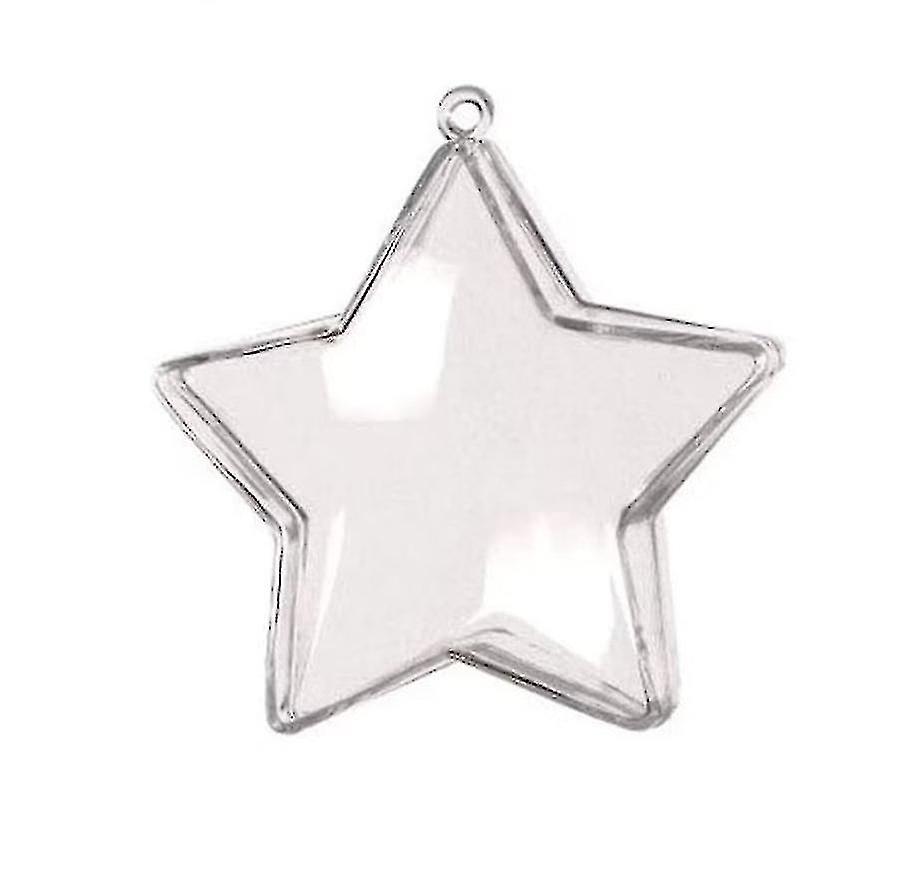 Wuzhou Plastic Ball Gift Christmas Tree Ornament Baubles Wedding Hanging Decoration 1pc Transparent