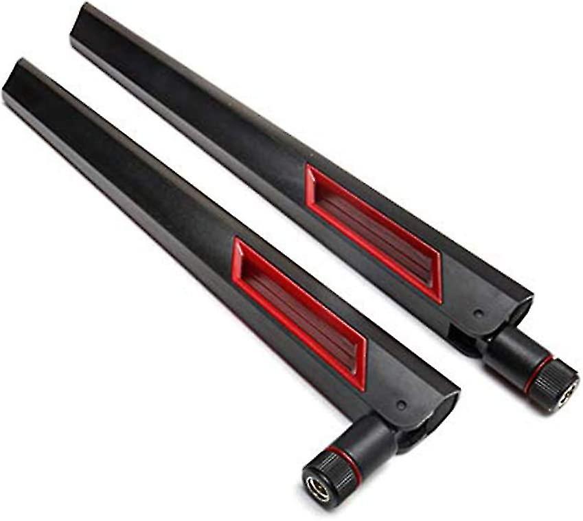 2pcs Wifi Antenna Dual Band 2.4ghz 5.8ghz 10 Dbi Rp-sma Router For Pci-e Wifi Network Card Usb Wireless Adapter