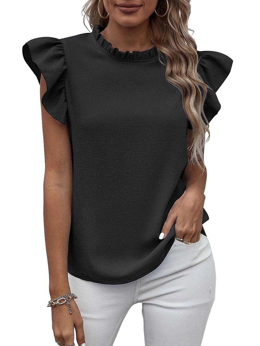 Dammodeskjorta med volanger