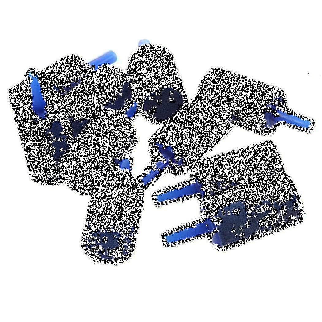 מיכל דגים כחול צילינדר אקווריום בועות אבן אוויר 15 מ"מx25 מ"מ 10 יח'