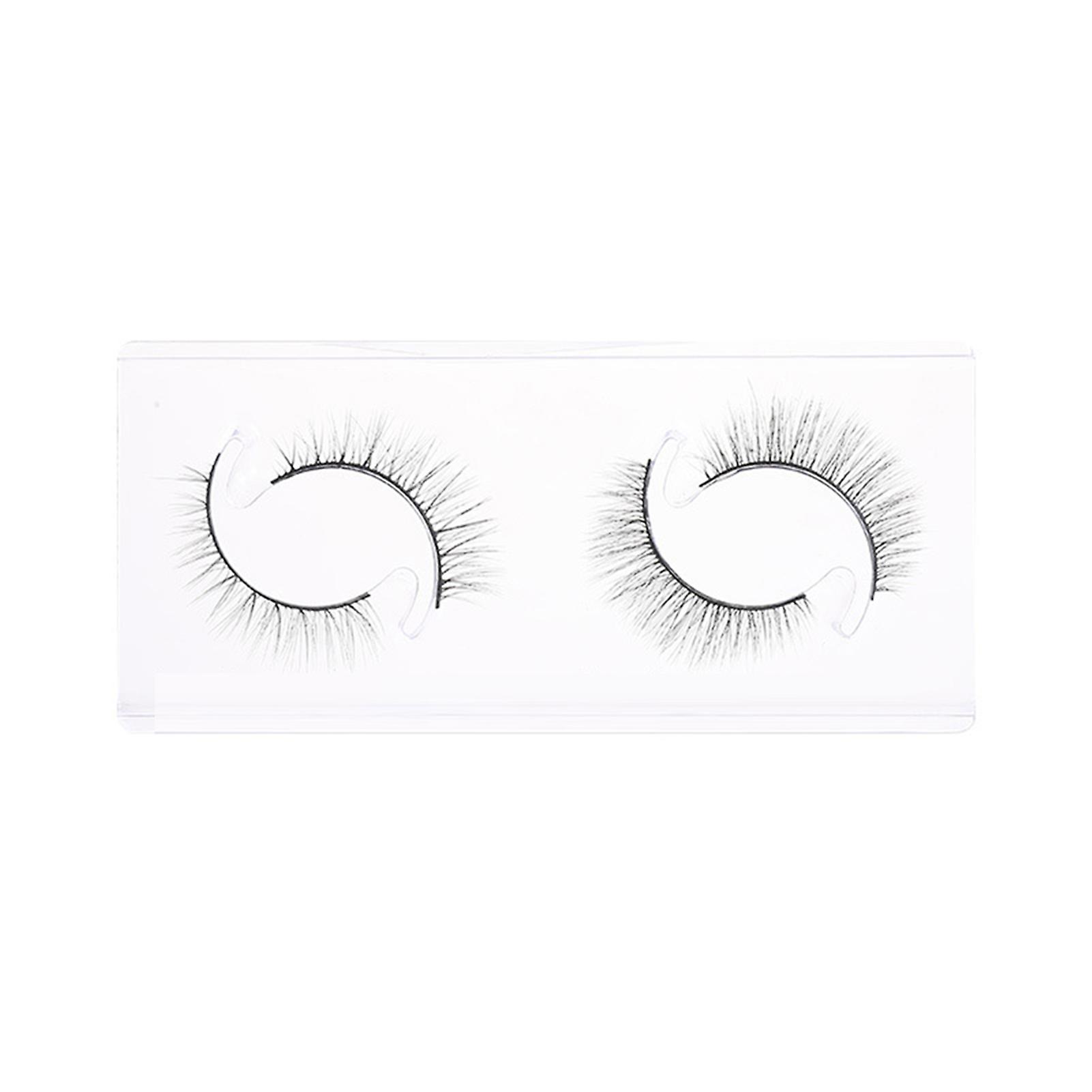 2 Pairs Natural Curl Eyelashes Fluffy Wispy Self Adhesive Lashes