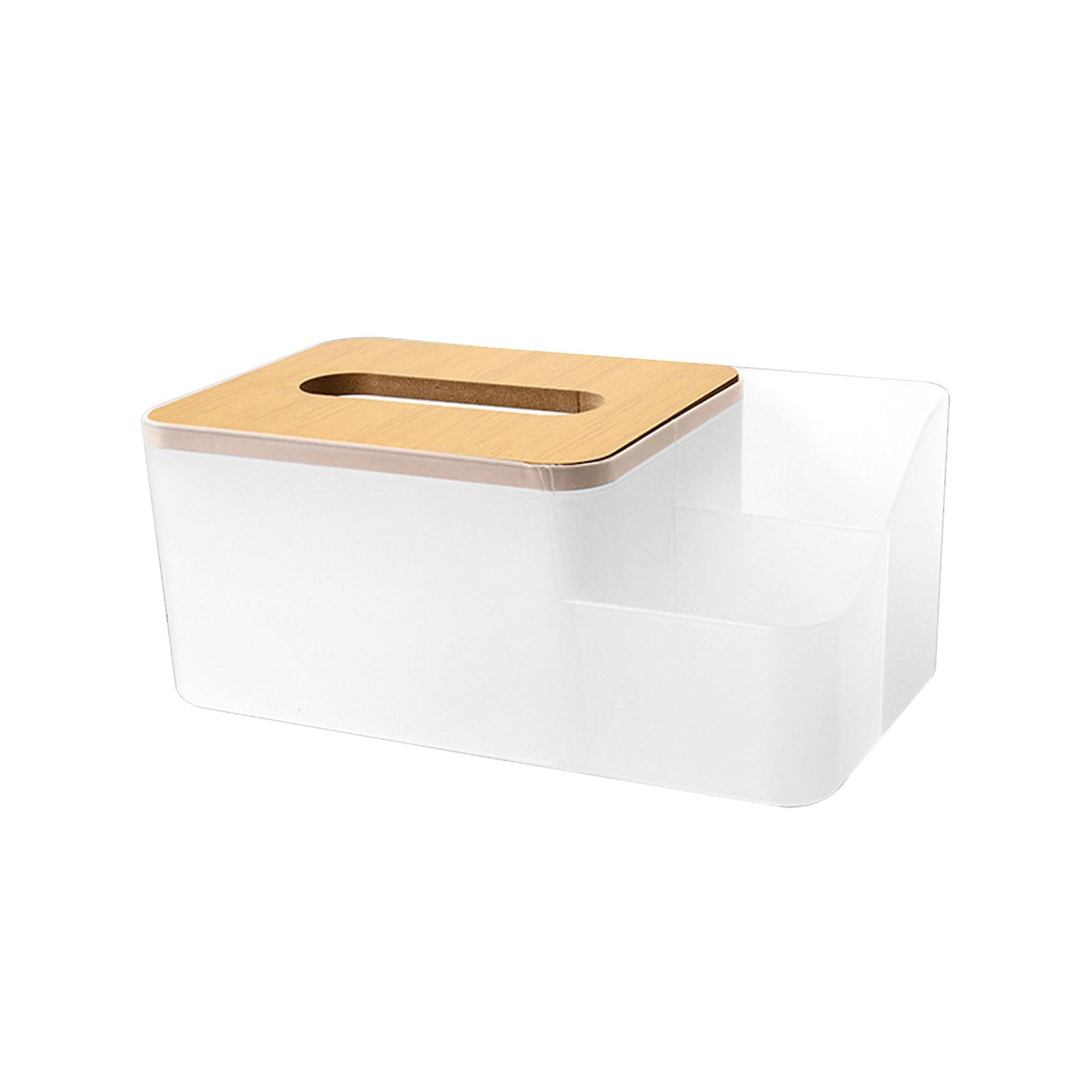 Desktop Tissue Dispenser Box Tissue Dispenser With Side Storage