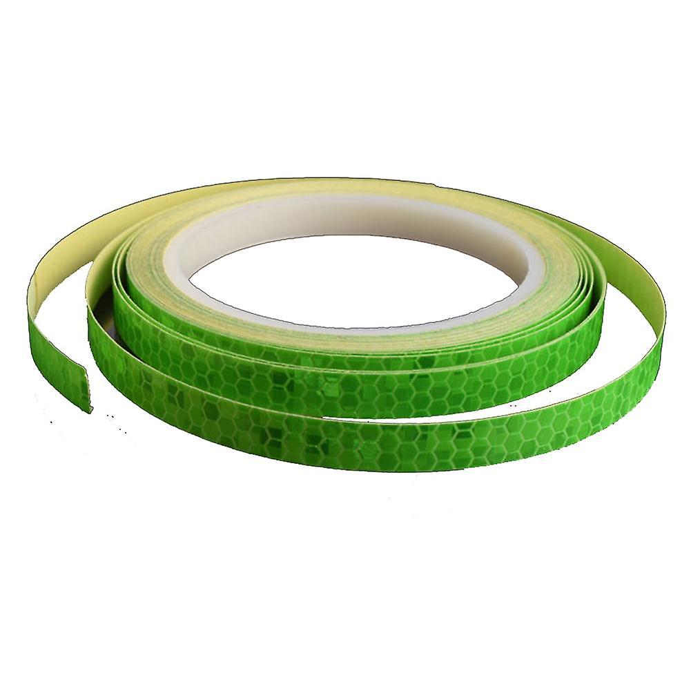 1cm*8m Waterproof Fluorescent Reflective Sticker Motorcycle Mtb Bicycle Safety Warning Security Wheel Rim Strip Decal Tape